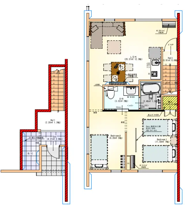 Interior floorplan
